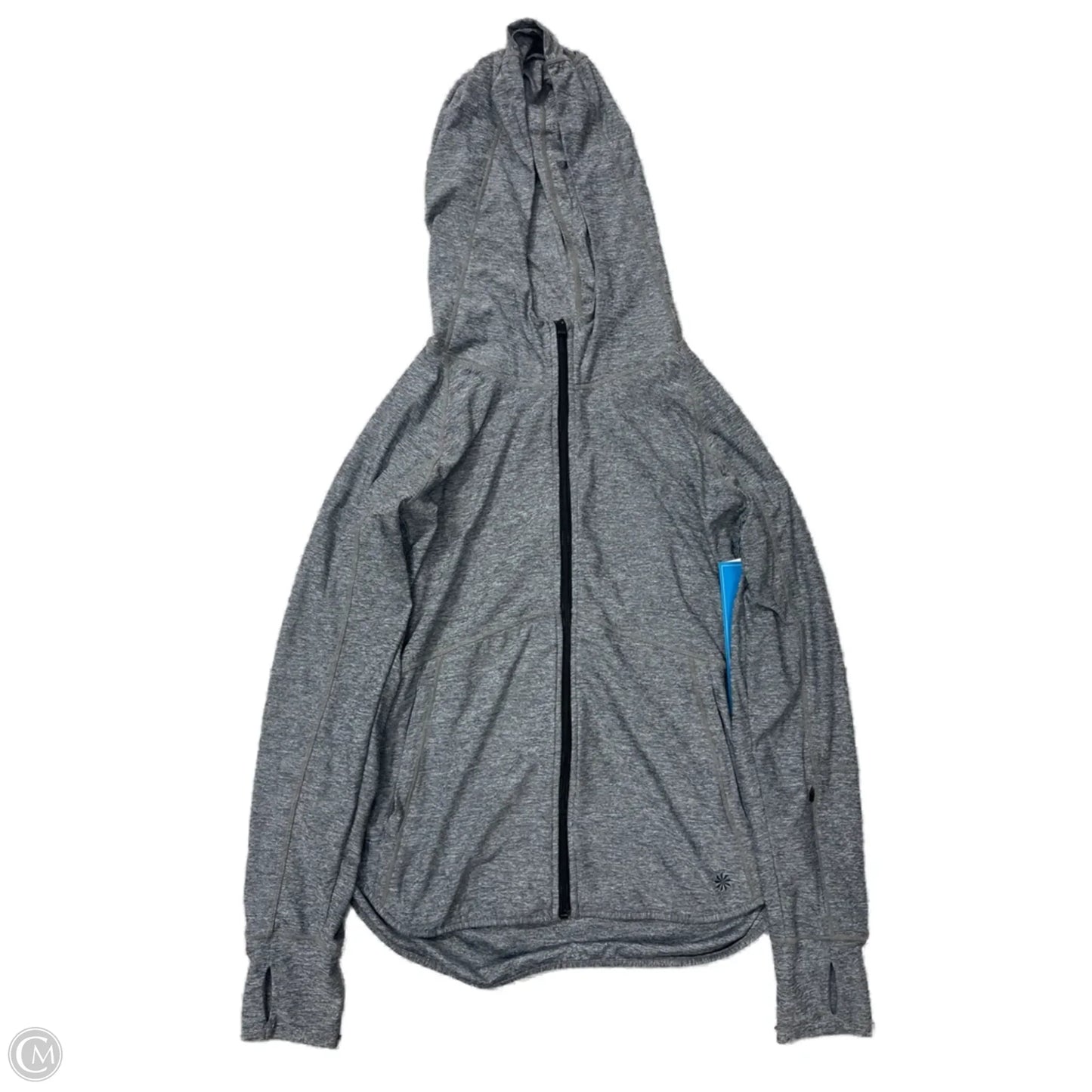 Athletic Jacket By Athleta In Grey, Size: M
