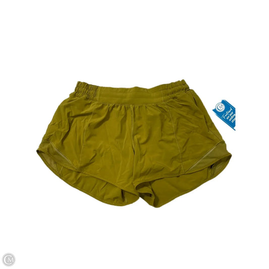 Athletic Shorts By Lululemon In Chartreuse, Size: 8