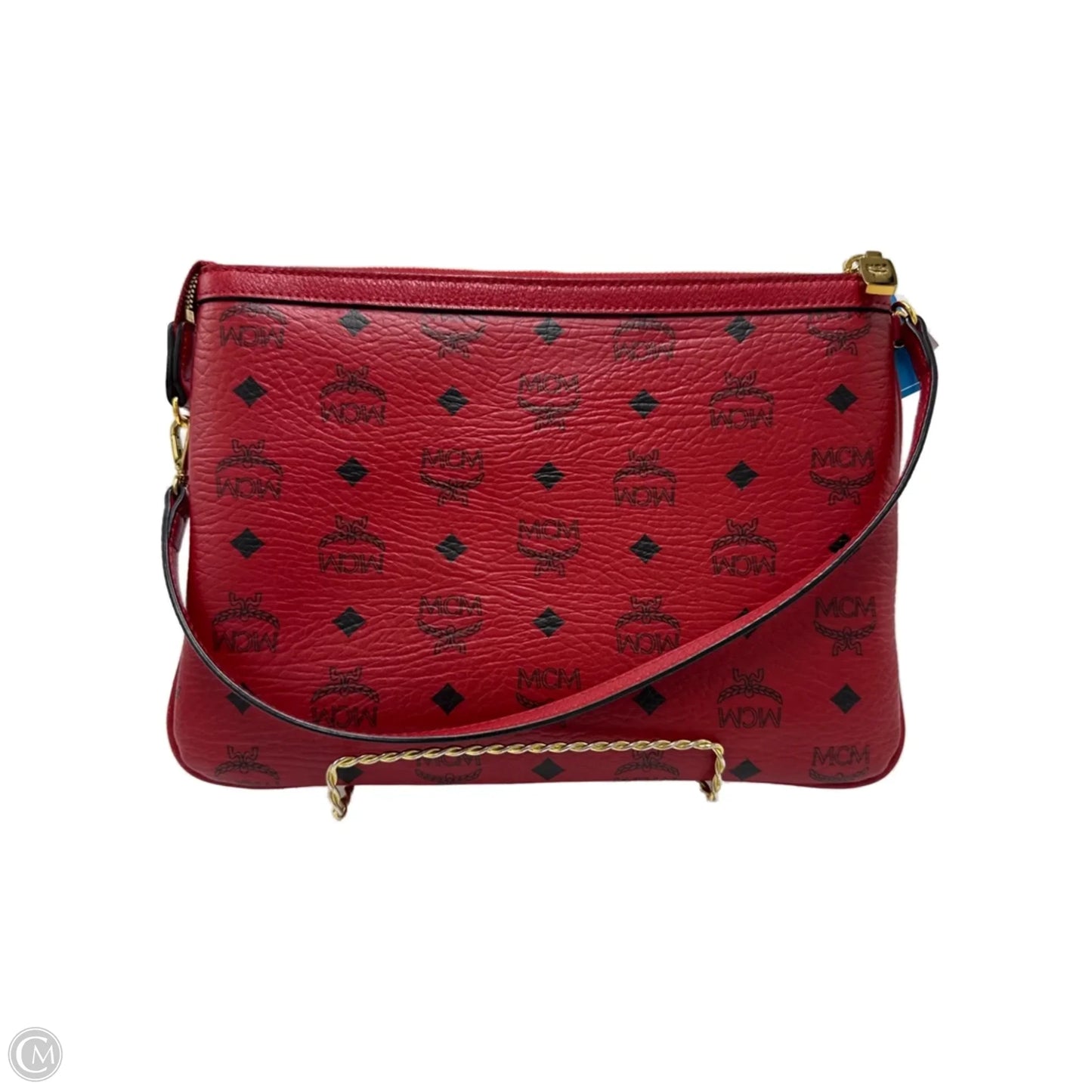 MCM Visetos Pouchette Luxury Wristlet / Clutch / Handbag