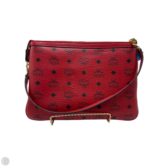 MCM Visetos Pouchette Luxury Wristlet / Clutch / Handbag