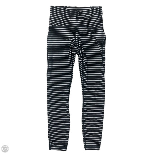 Athletic Leggings By Lululemon In Black & White, Size: 4