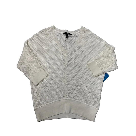 Top 3/4 Sleeve By White House Black Market In White, Size: M