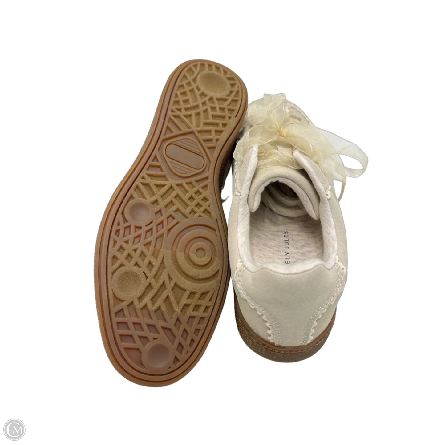 Shoes Sneakers By Sincerely Jules In Grey & White, Size: 9