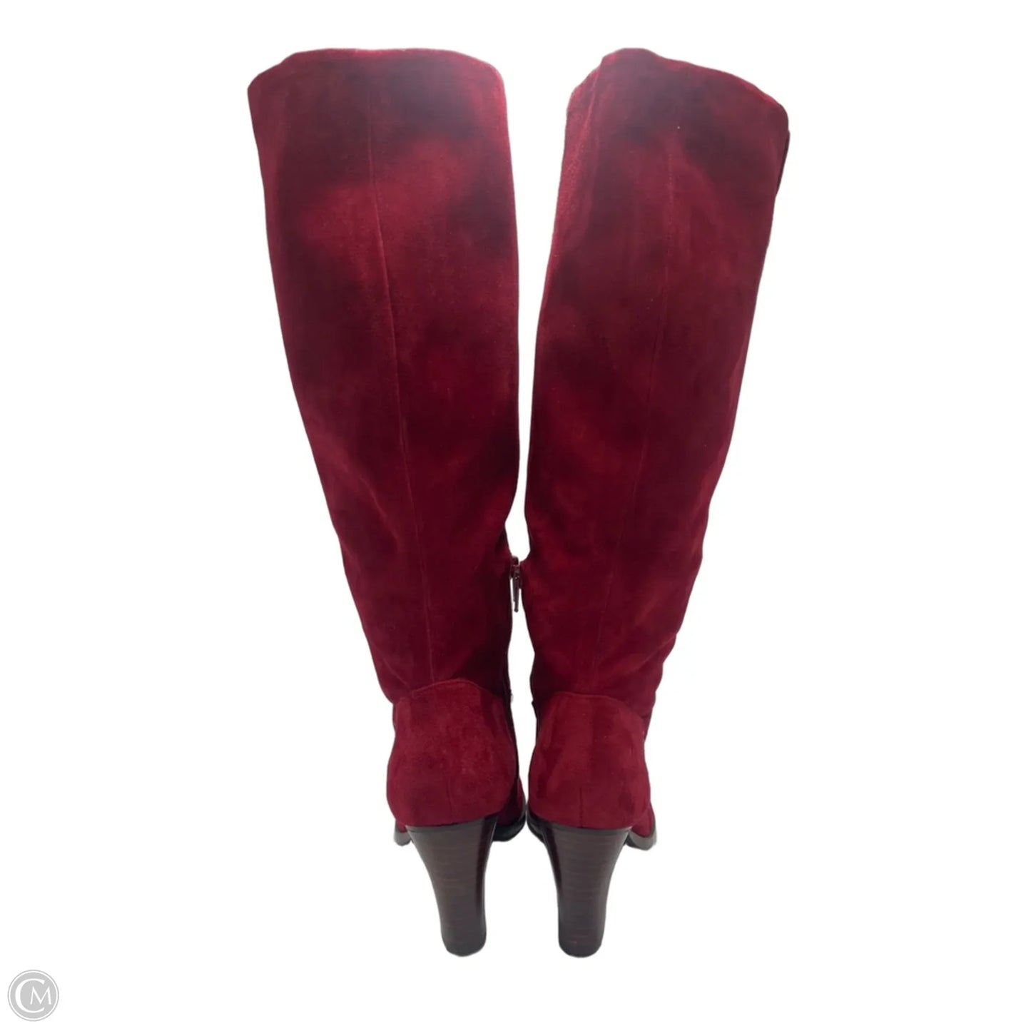 Boots Knee Heels By Tommy Hilfiger In Red, Size: 9