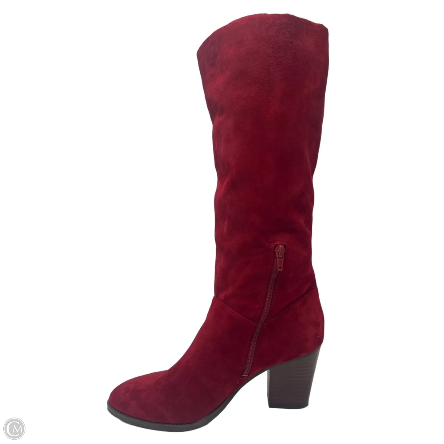 Boots Knee Heels By Tommy Hilfiger In Red, Size: 9