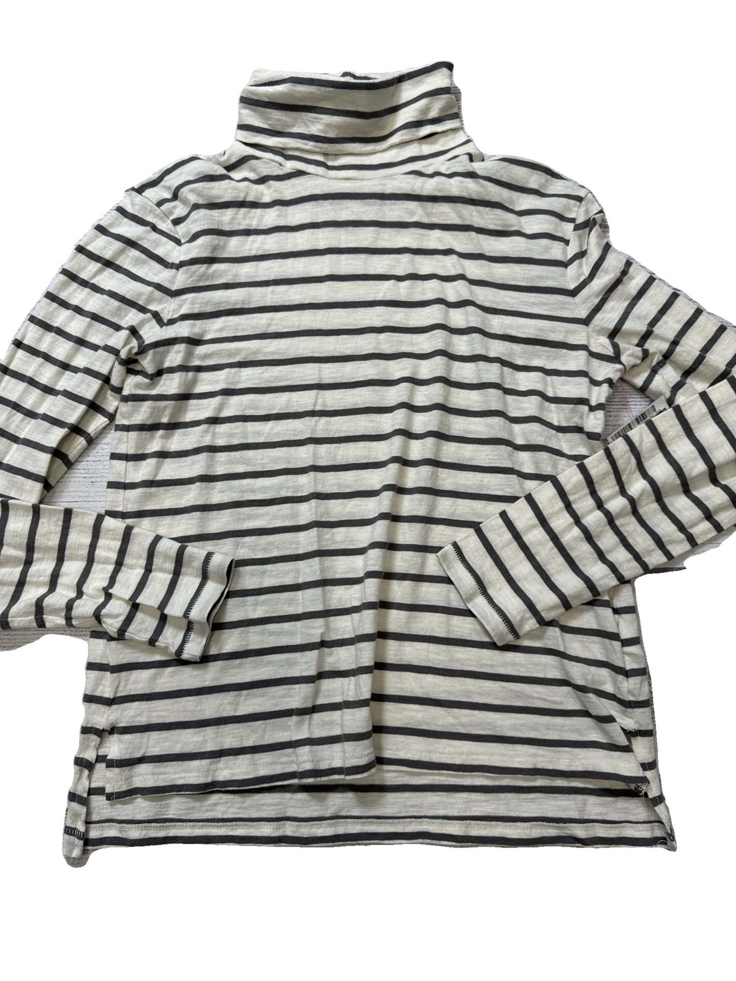 Top Long Sleeve By Madewell In Striped Pattern, Size: M