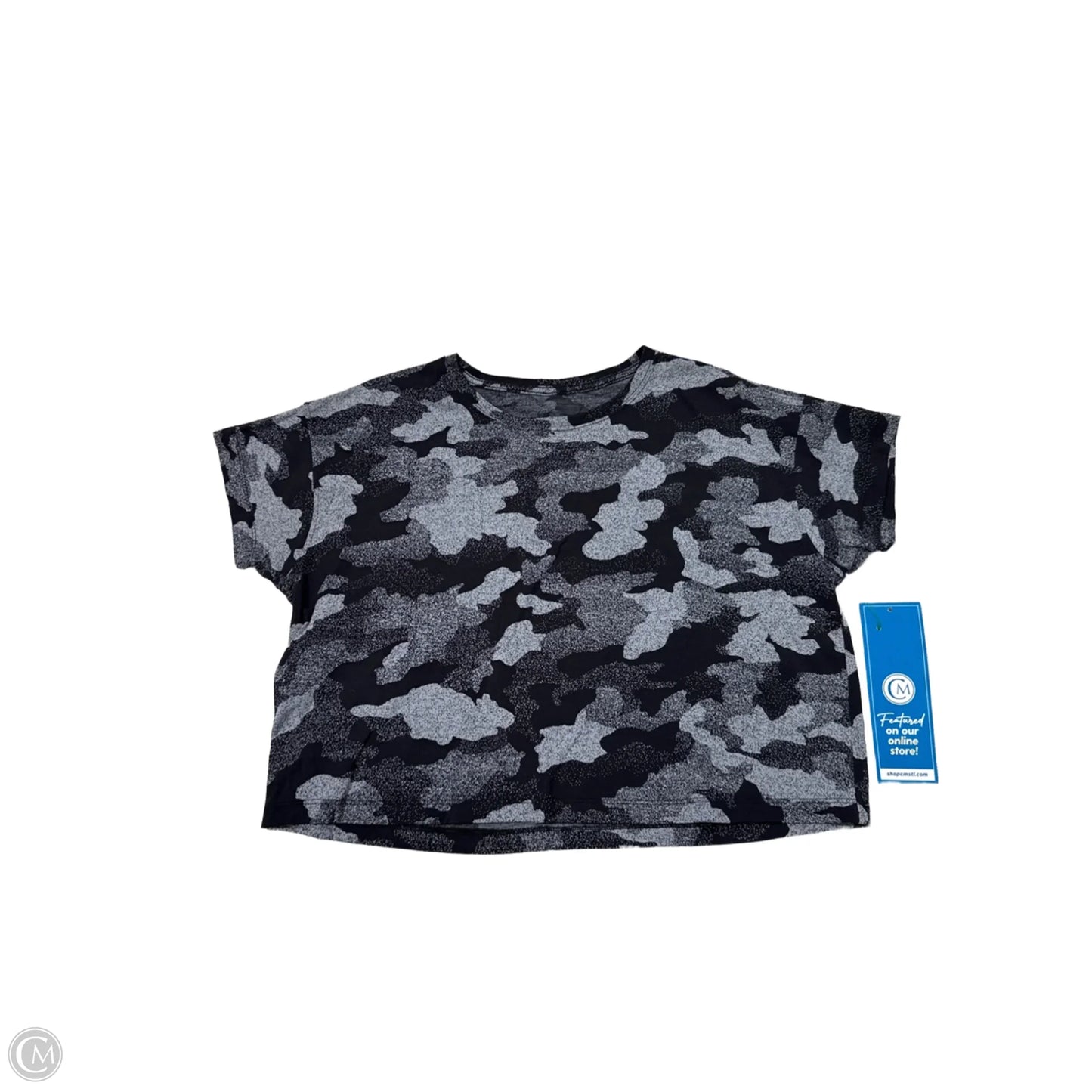 Athletic Top Short Sleeve By Lululemon In Camouflage Print, Size: S