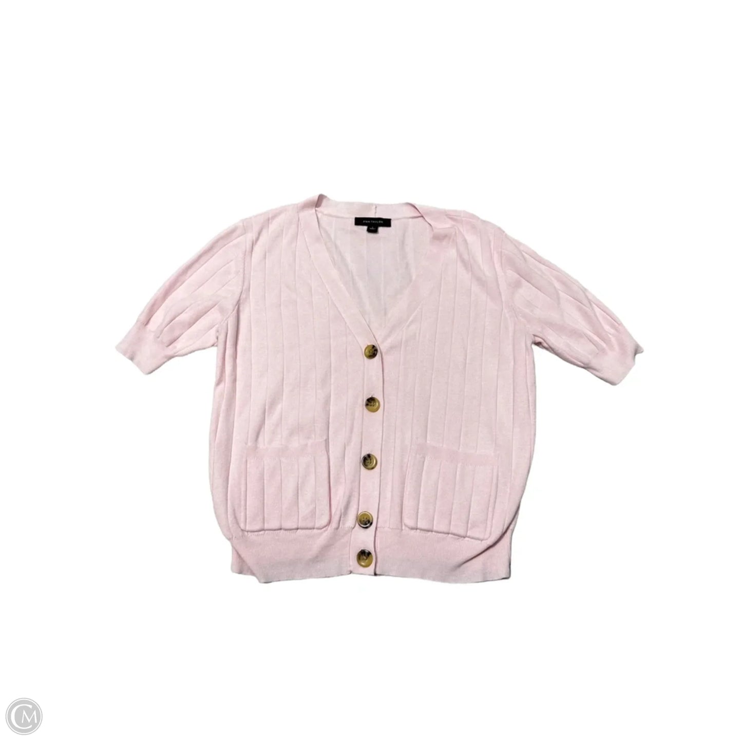 Sweater Short Sleeve By Ann Taylor In Pink, Size: S