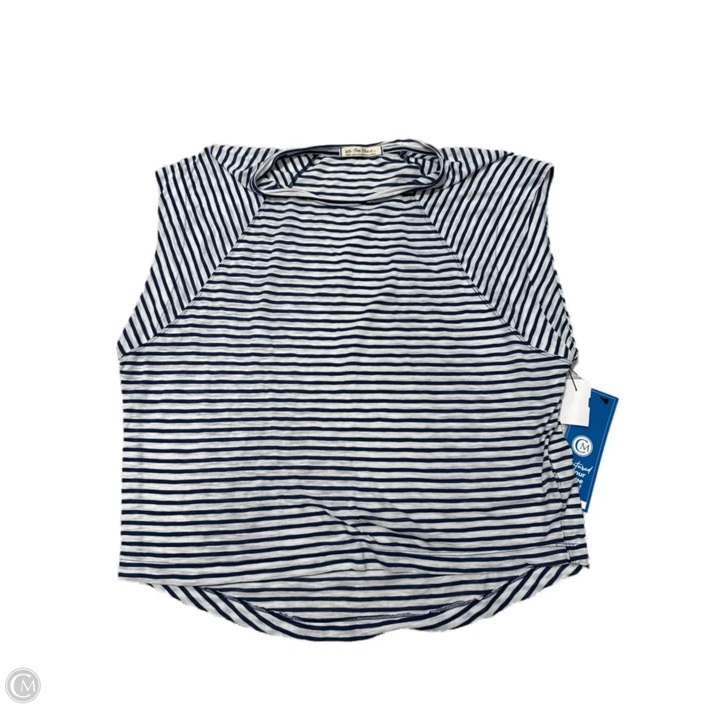 Top Short Sleeve By Free People In Striped Pattern, Size: S