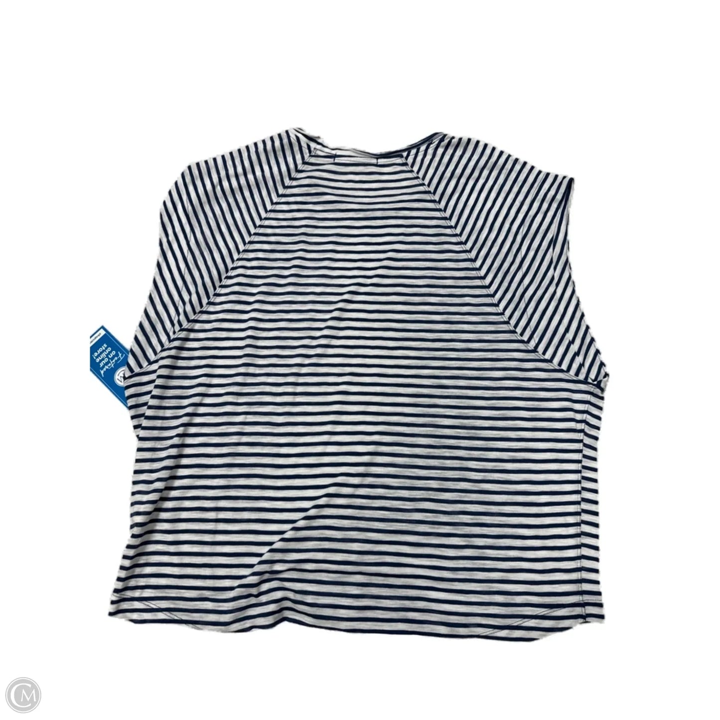 Top Short Sleeve By Free People In Striped Pattern, Size: S