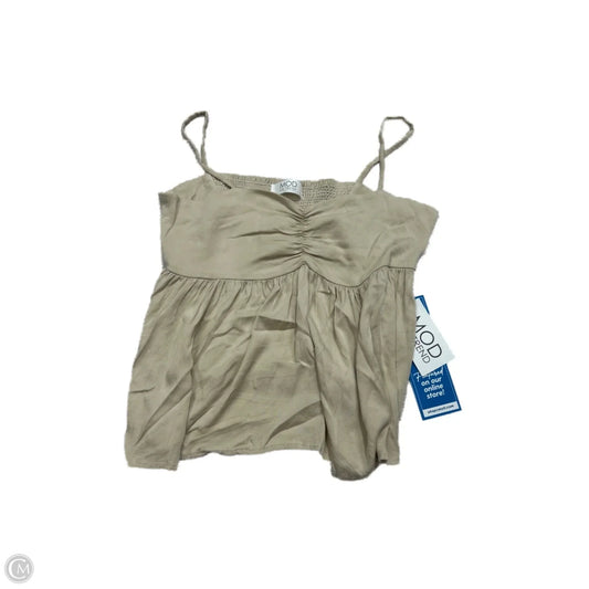 Top Sleeveless By Mod In Tan, Size: S