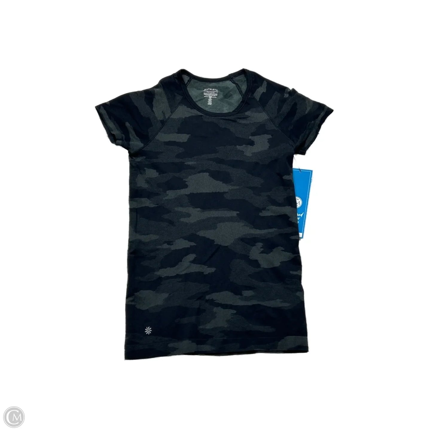 Athletic Top Short Sleeve By Athleta In Camouflage Print, Size: Xs