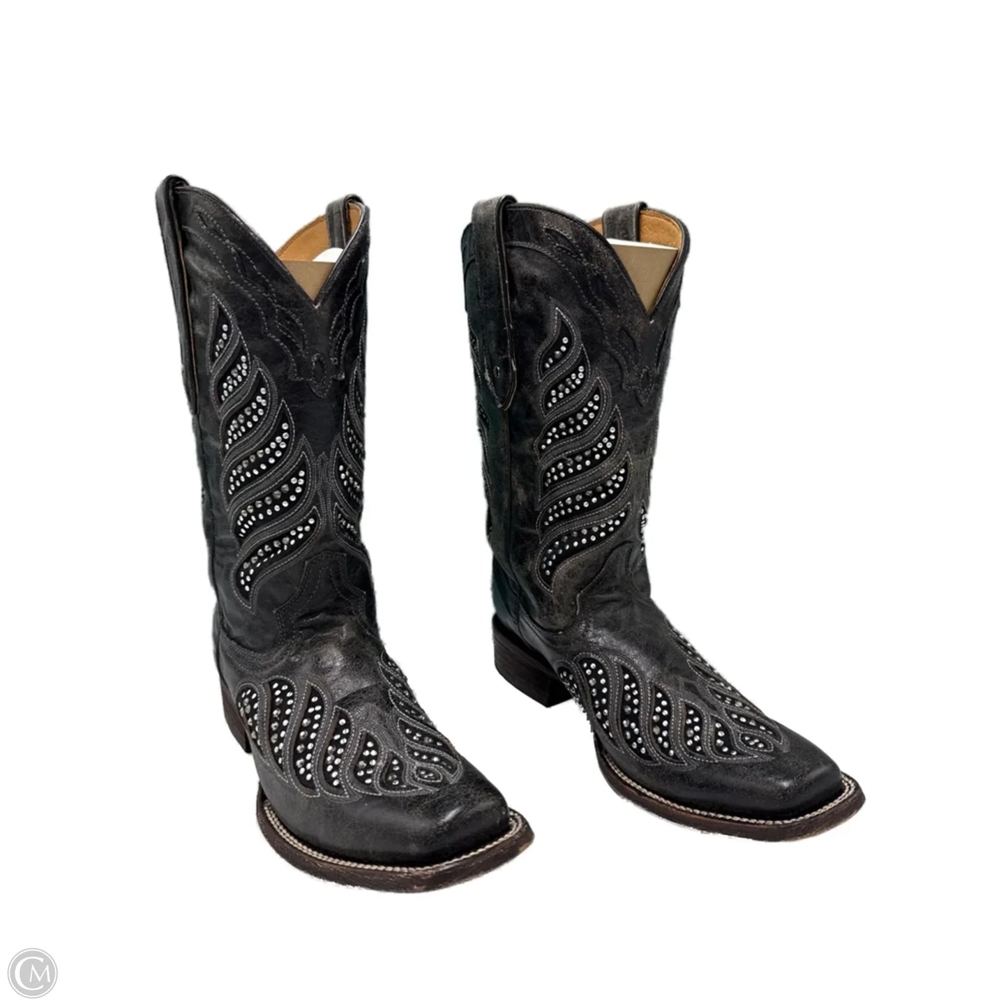 Boots Ankle Heels By Corral In Black, Size: 11