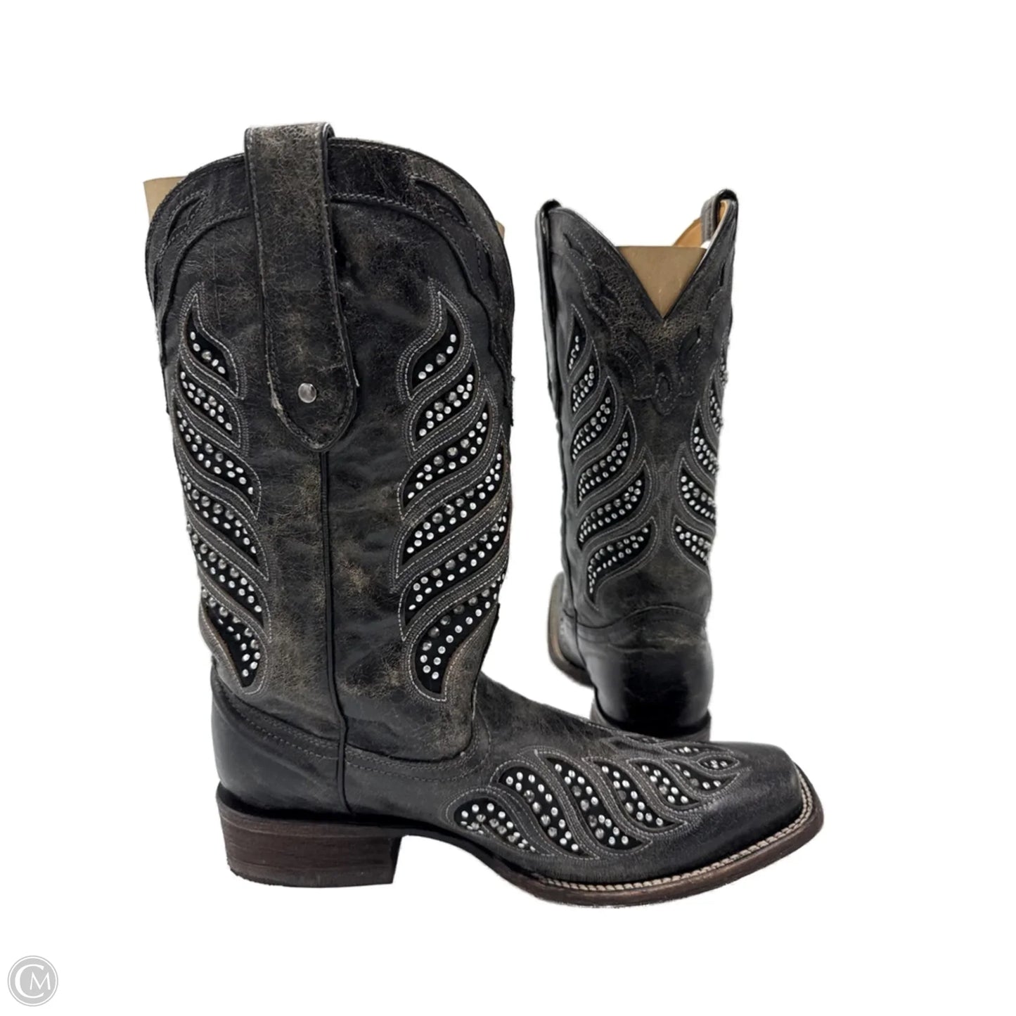 Boots Ankle Heels By Corral In Black, Size: 11