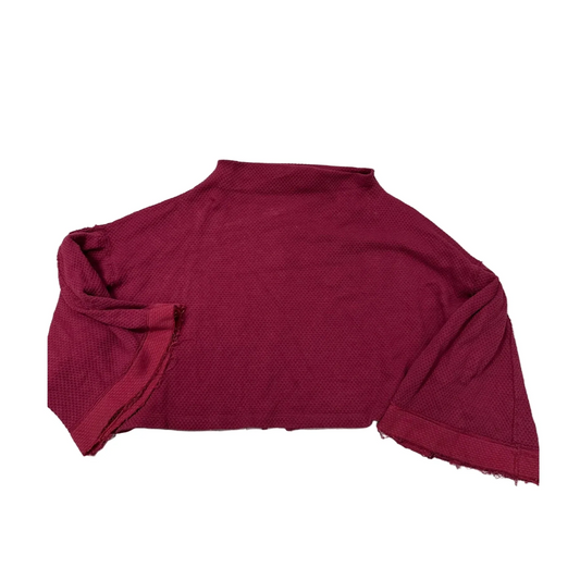 Top Long Sleeve By Free People In Maroon, Size: Xl