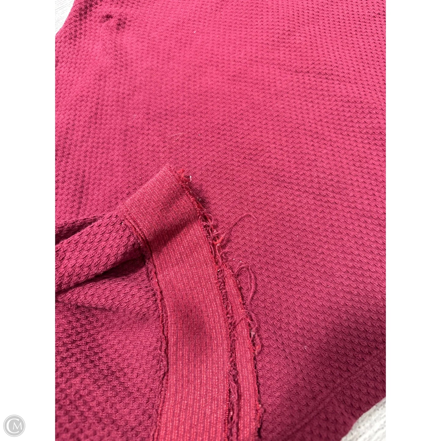 Top Long Sleeve By Free People In Maroon, Size: Xl