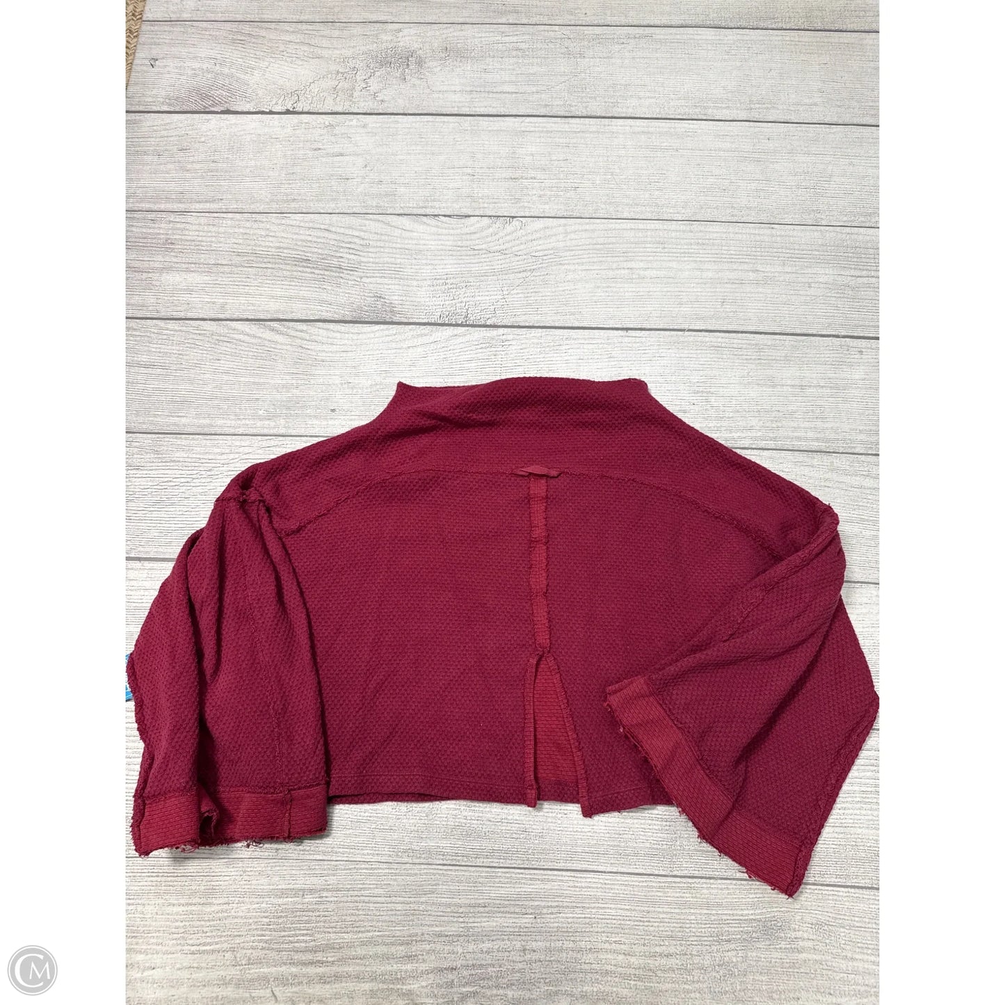 Top Long Sleeve By Free People In Maroon, Size: Xl