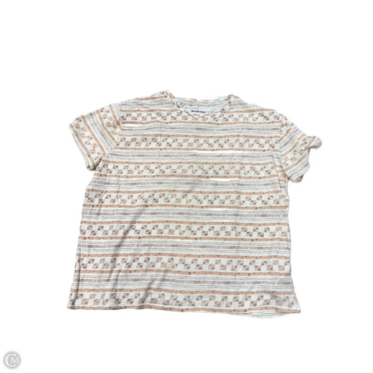 Top Short Sleeve By Free People In Tan, Size: Xs