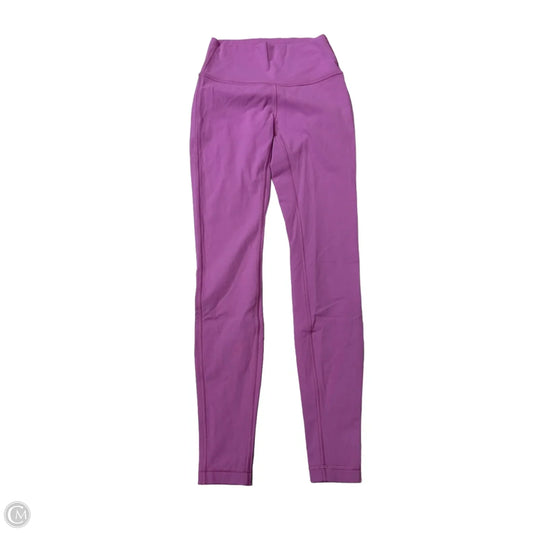 Athletic Leggings By Lululemon In Pink, Size: S