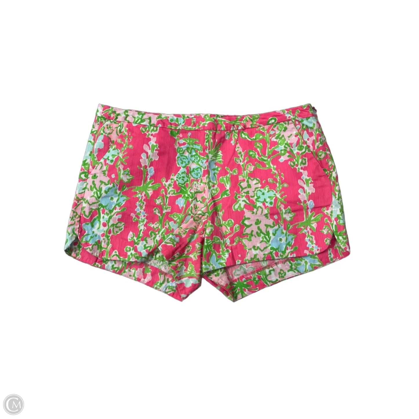 Shorts Designer By Lilly Pulitzer In Green & Pink, Size: 10
