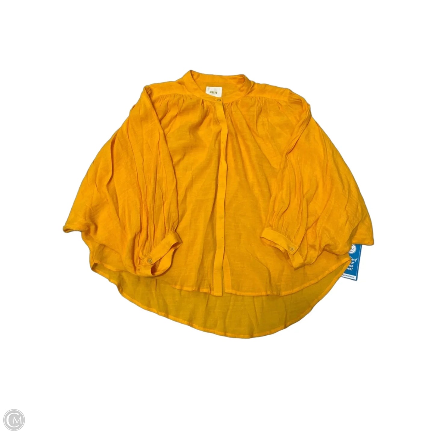 Top Short Sleeve By Maeve In Yellow, Size: M