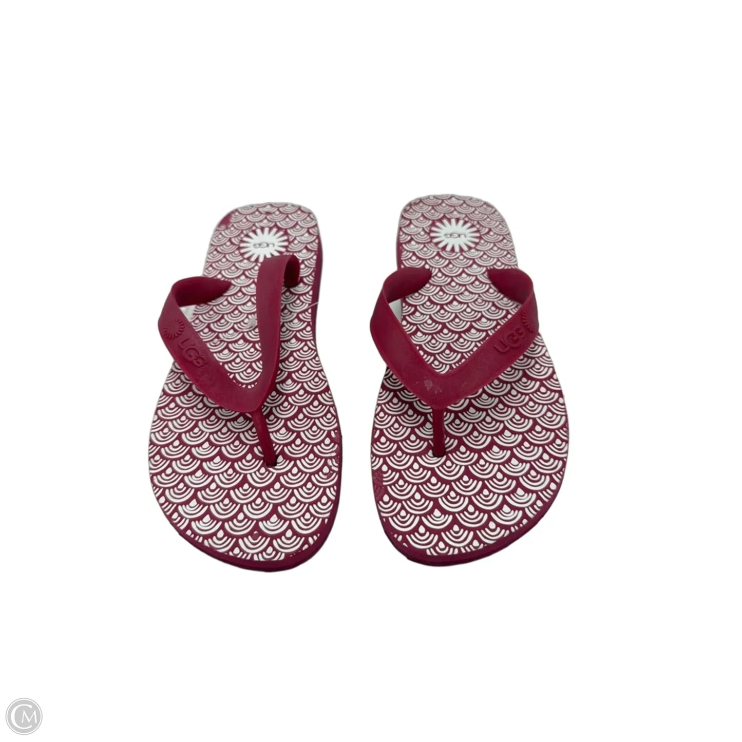 Sandals / Flip-Flops Designer By UGG In Pink, Size: 5