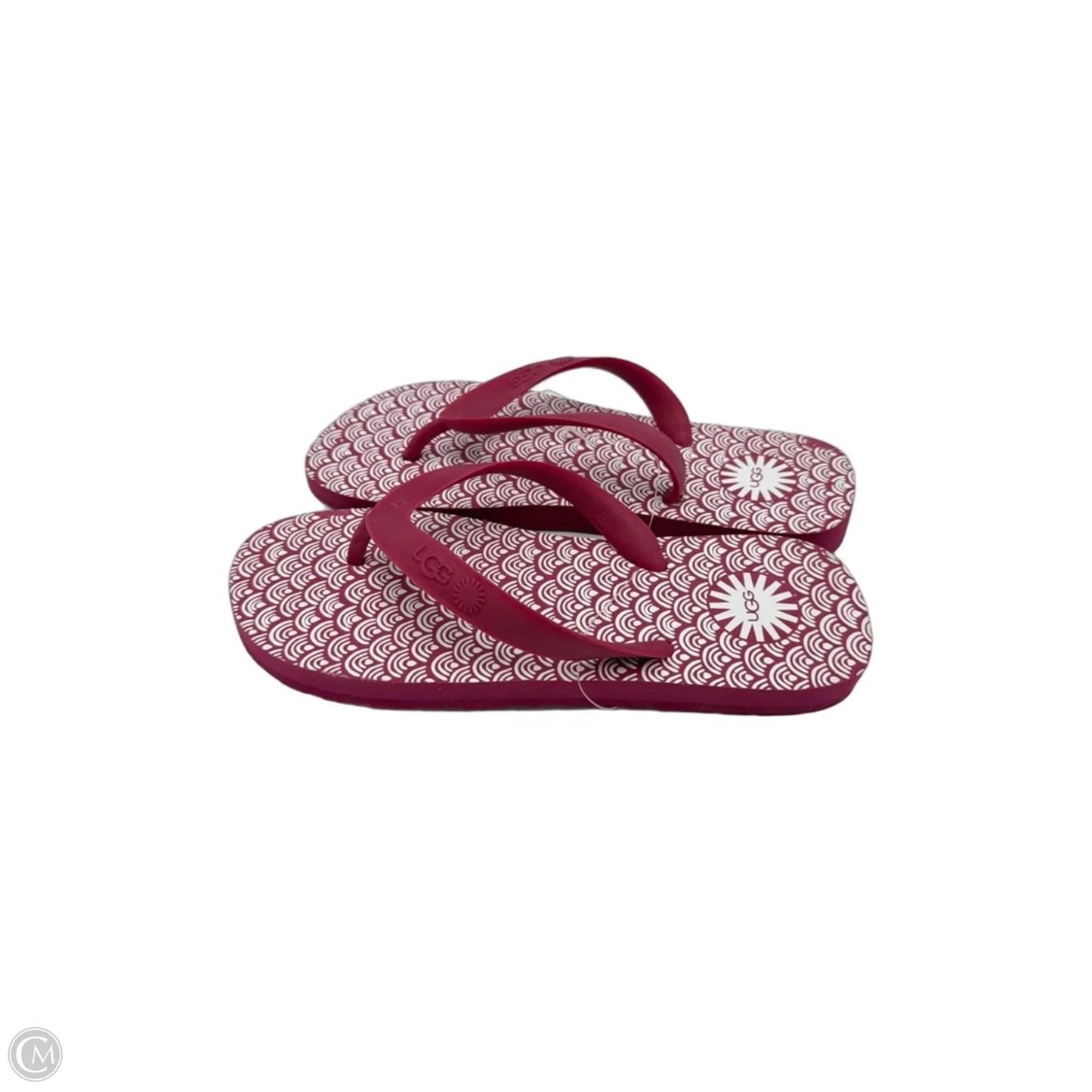 Sandals / Flip-Flops Designer By UGG In Pink, Size: 5