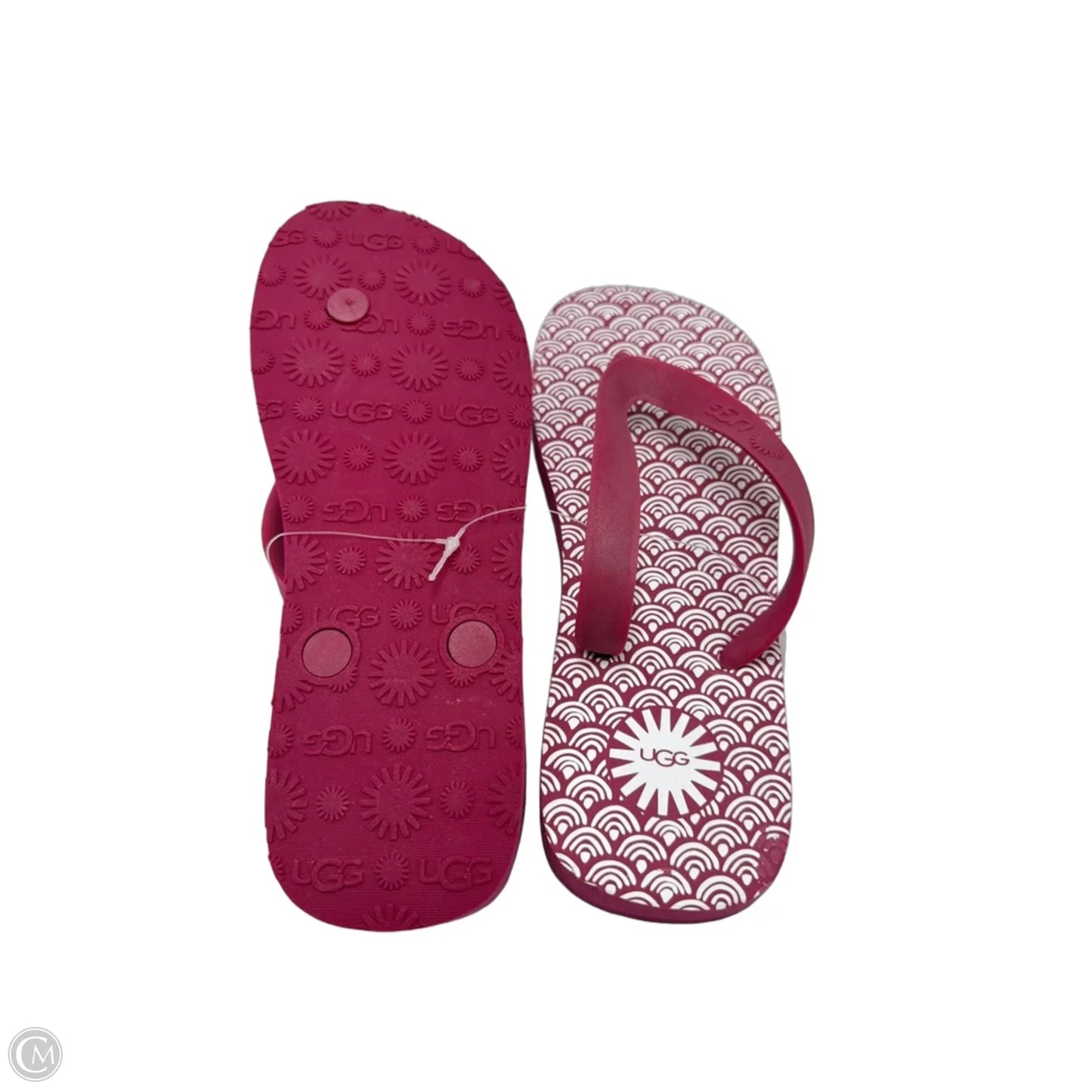 Sandals / Flip-Flops Designer By UGG In Pink, Size: 5