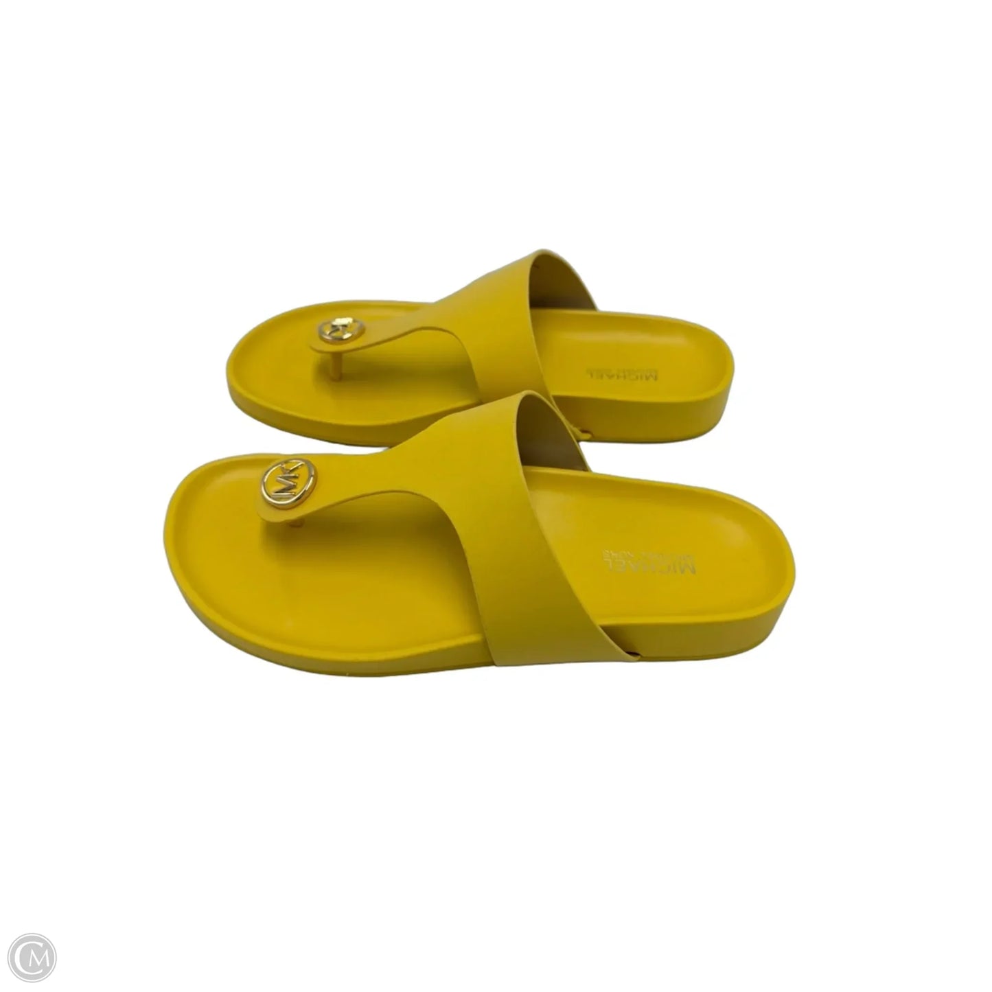 Sandals Flats By Michael By Michael Kors In Yellow, Size: 6