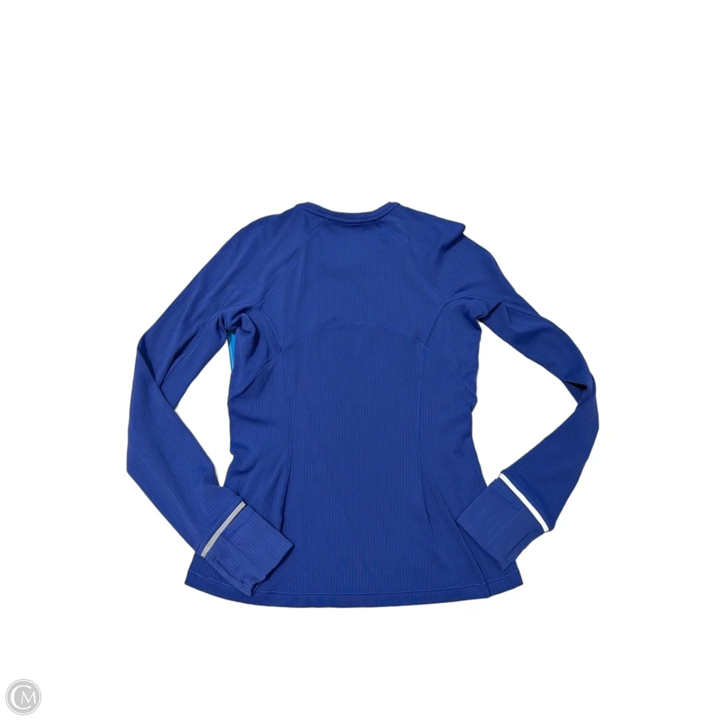 Athletic Top Long Sleeve Crewneck By Lululemon In Blue, Size: 6