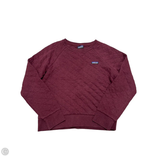 Sweatshirt Crewneck By Patagonia In Maroon, Size: S