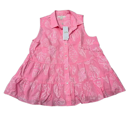 New! Top Sleeveless Designer By Lilly Pulitzer In Pink, Size: 10