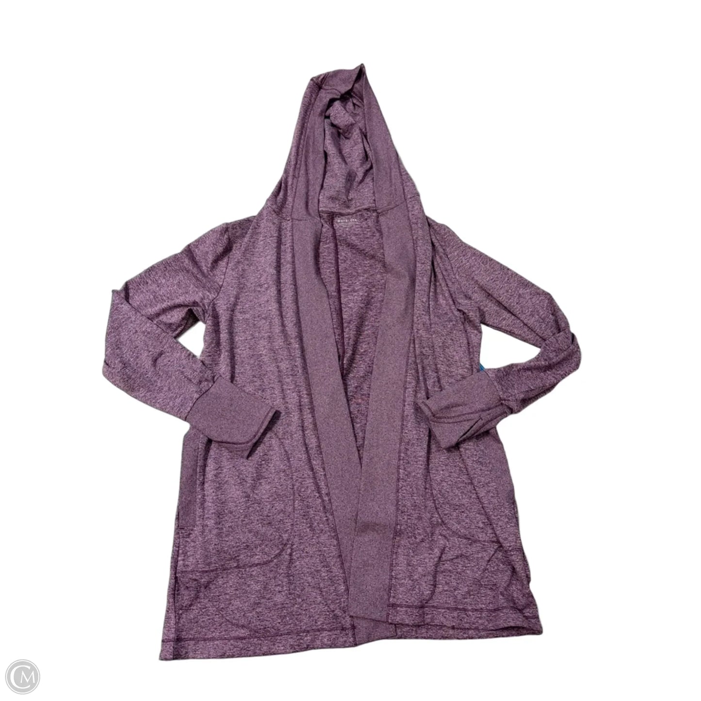 Sweater Cardigan By Athleta In Purple, Size: M