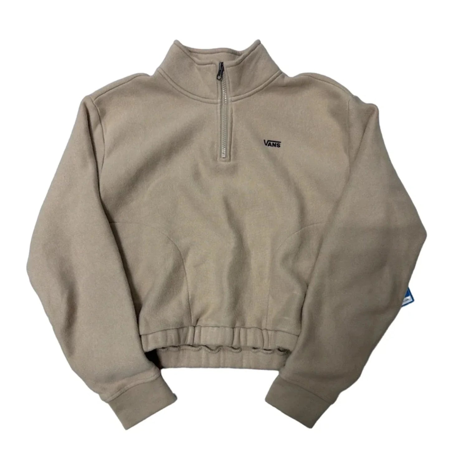 Sweatshirt Collar By Vans In Tan, Size: S