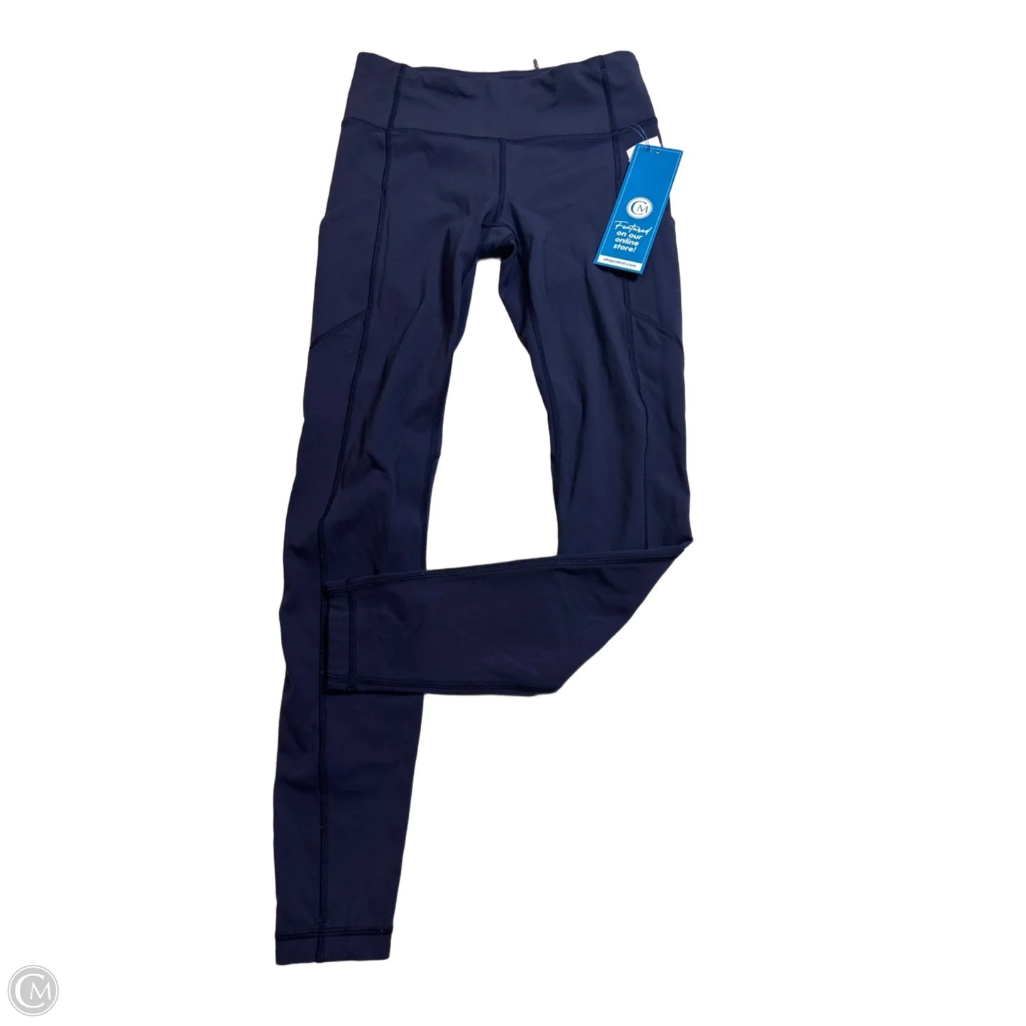 Athletic Leggings By Lululemon In Navy, Size: 4