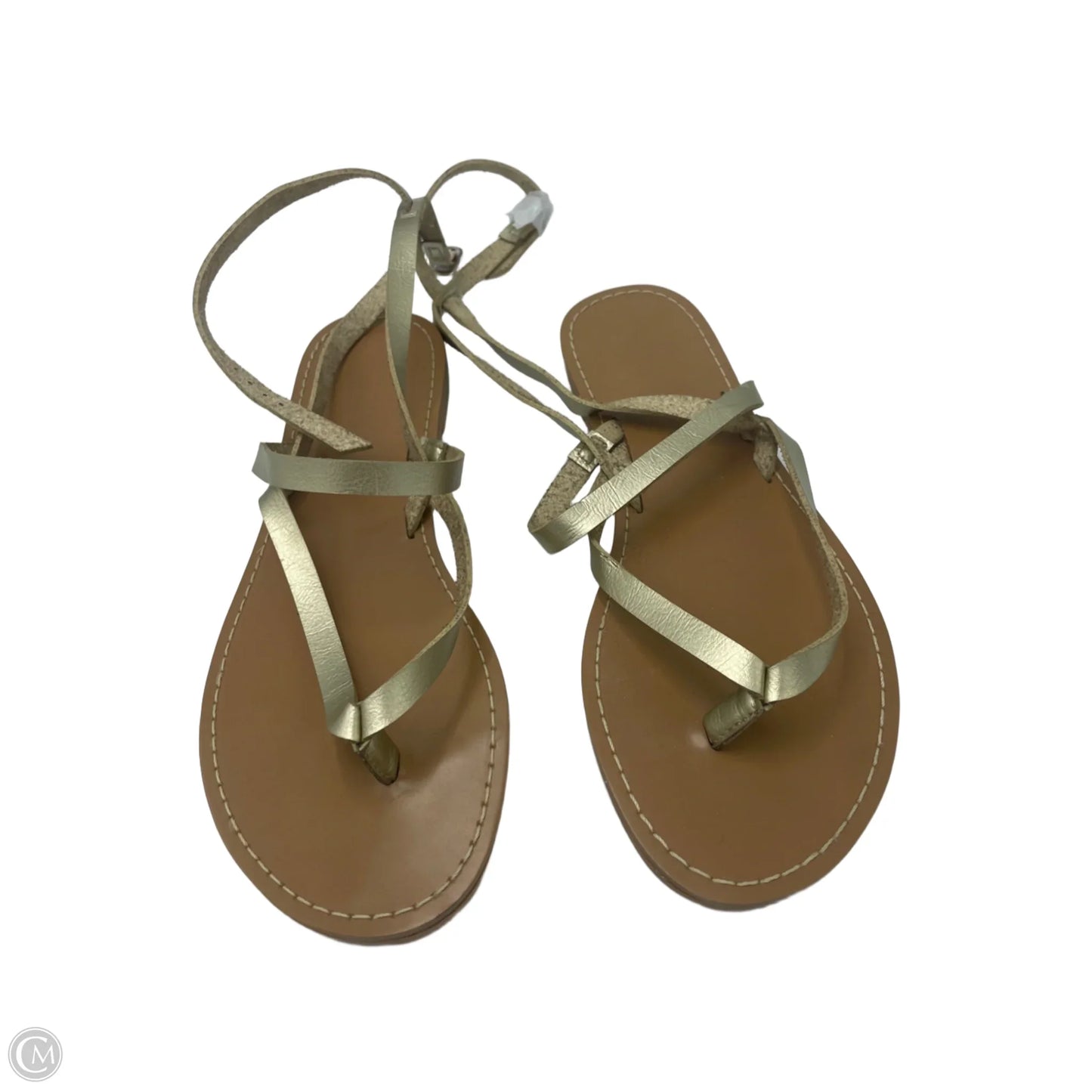 Sandals Flats By J. Crew In Gold, Size: 8