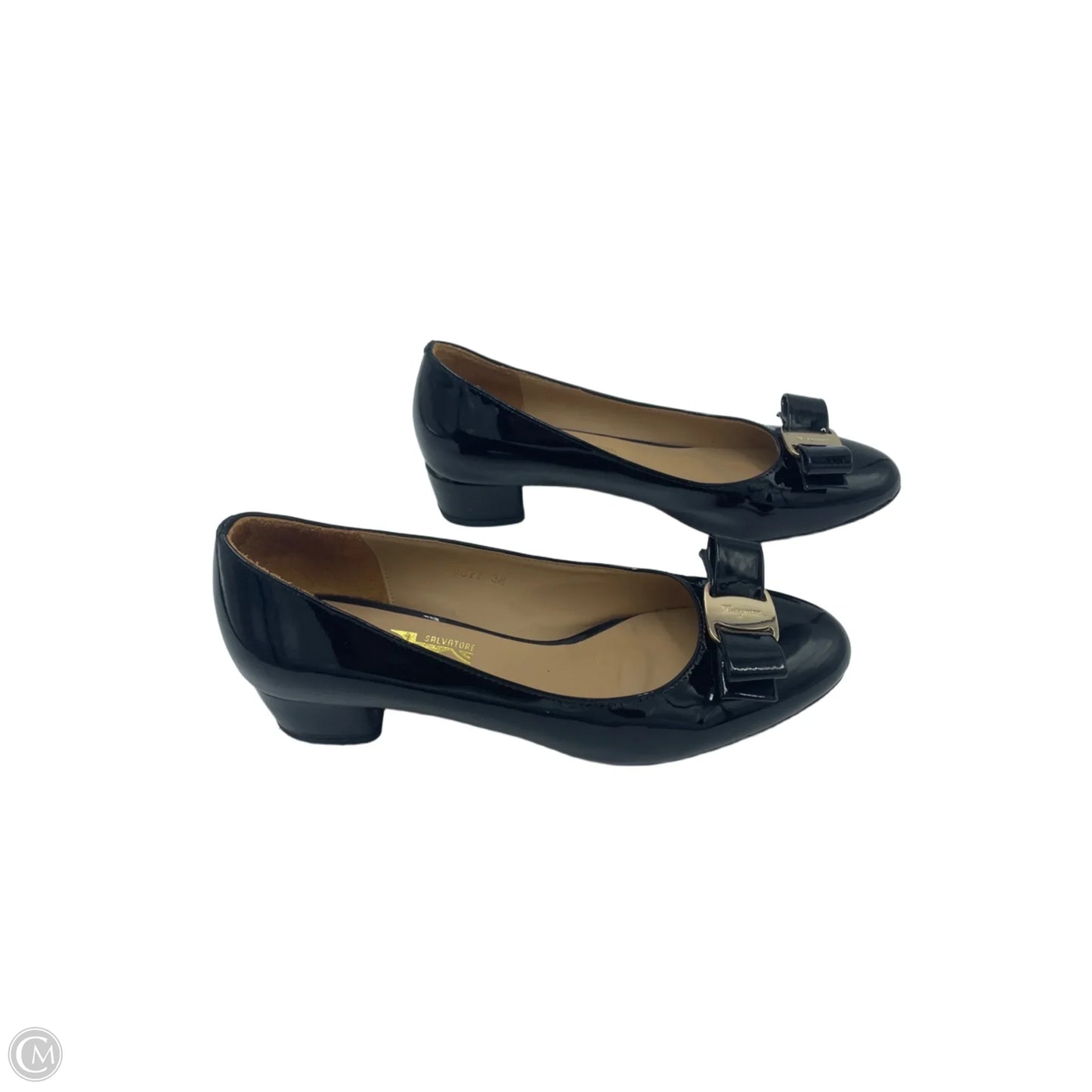 Shoes Designer By Ferragamo In Black, Size: 7.5