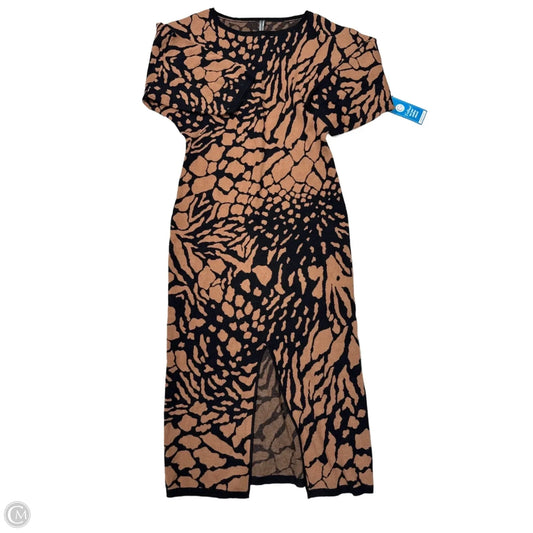 Dress Casual Maxi By Anthropologie In Black & Brown, Size: Xl