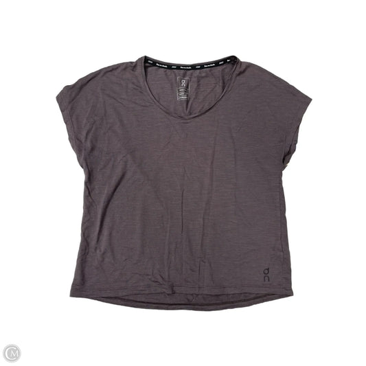 Athletic Top Short Sleeve By On Cloud In Purple, Size: S