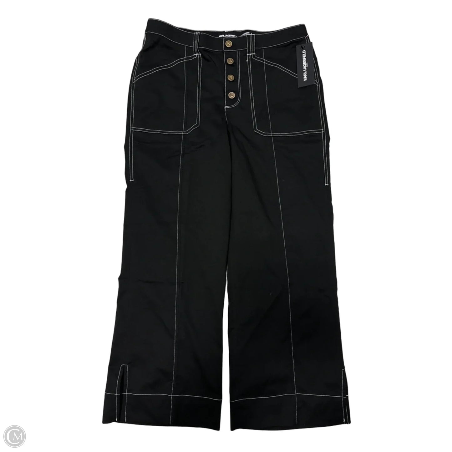 New! Pants Designer By Karl Lagerfeld In Black, Size: 8
