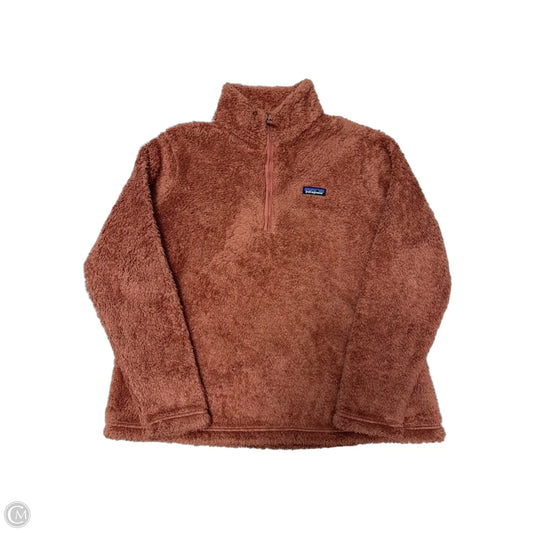 Jacket 1/2 Zip Pullover Sherpa By Patagonia In Orange, Size: XXL