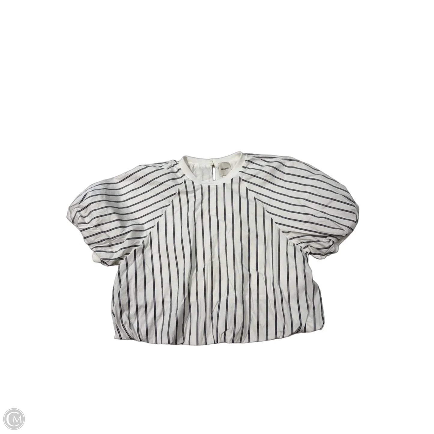 Top Short Sleeve By Maeve In Striped Pattern, Size: S