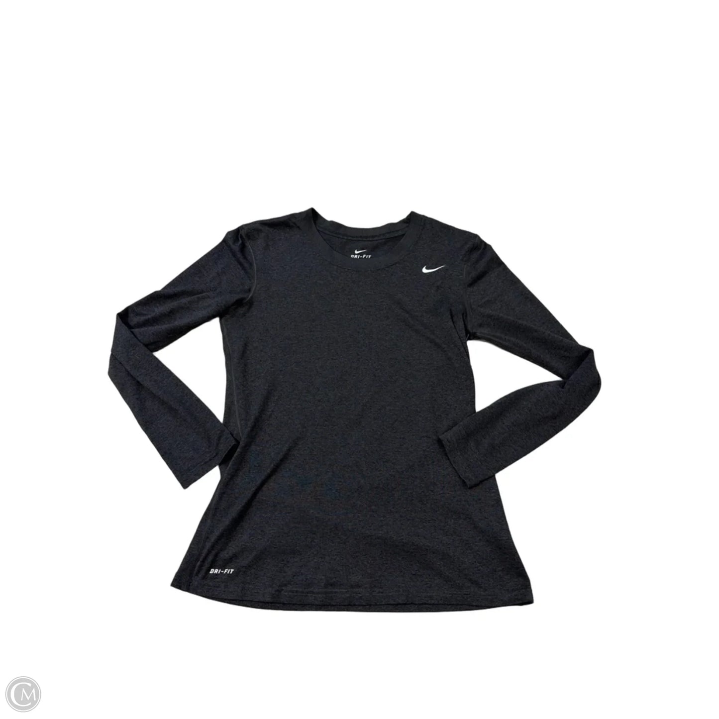Athletic Top Long Sleeve Crewneck By Nike In Grey, Size: S