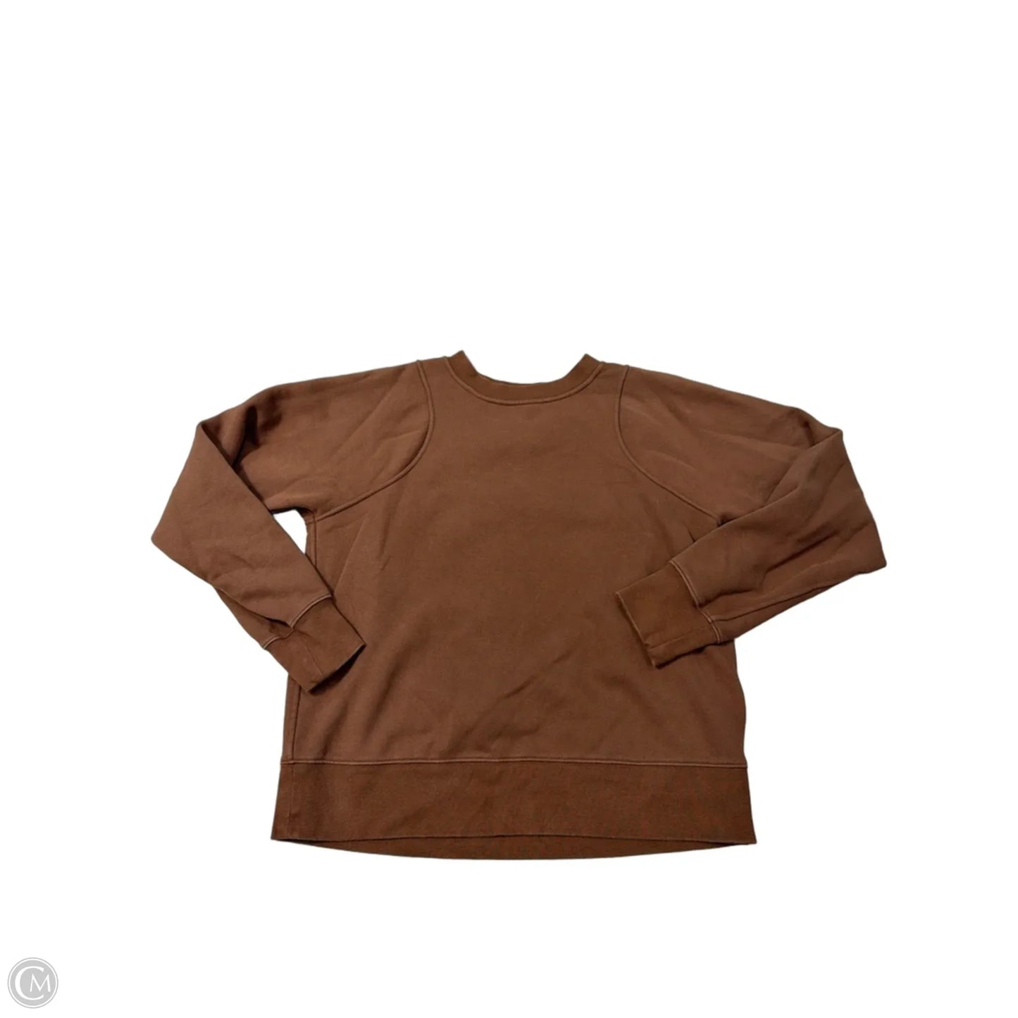 Athletic Sweatshirt Crewneck By Lululemon In Brown, Size: S