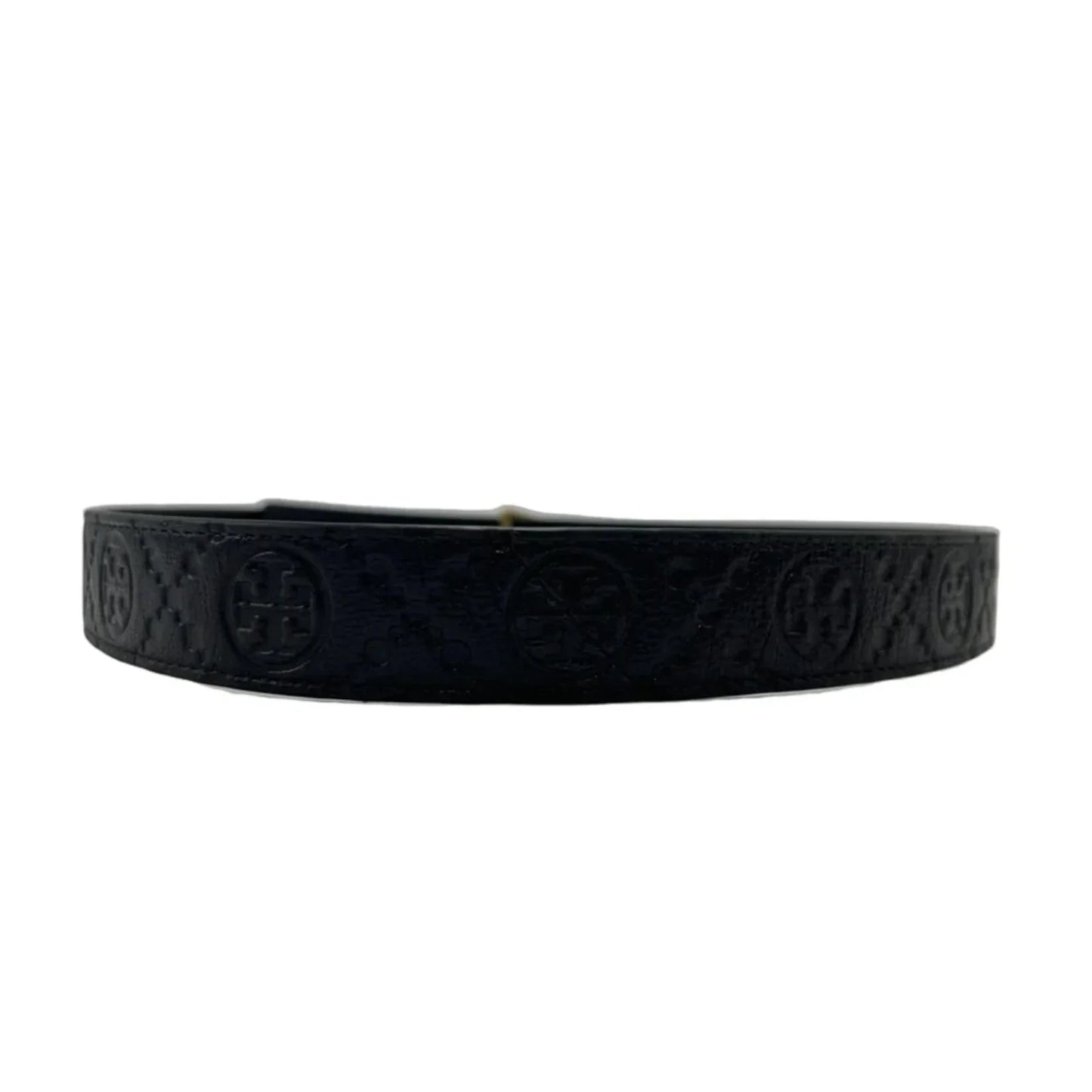Tory Burch Miller Debossed Designer Belt , Size: XS