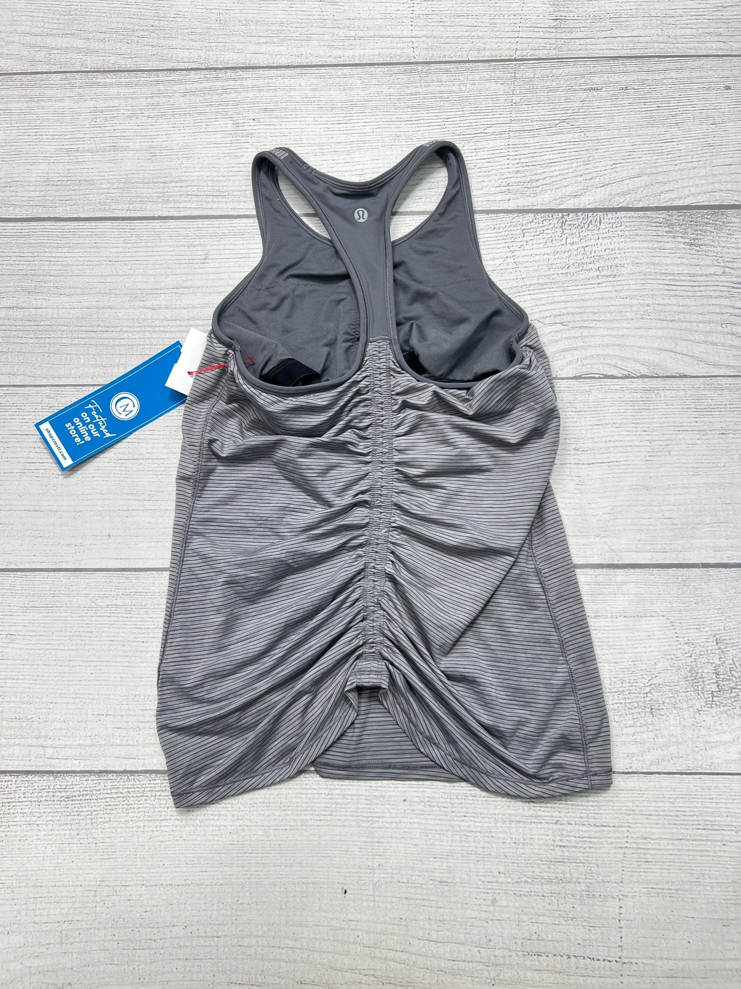 Athletic Tank Top By Lululemon In Grey, Size: 6