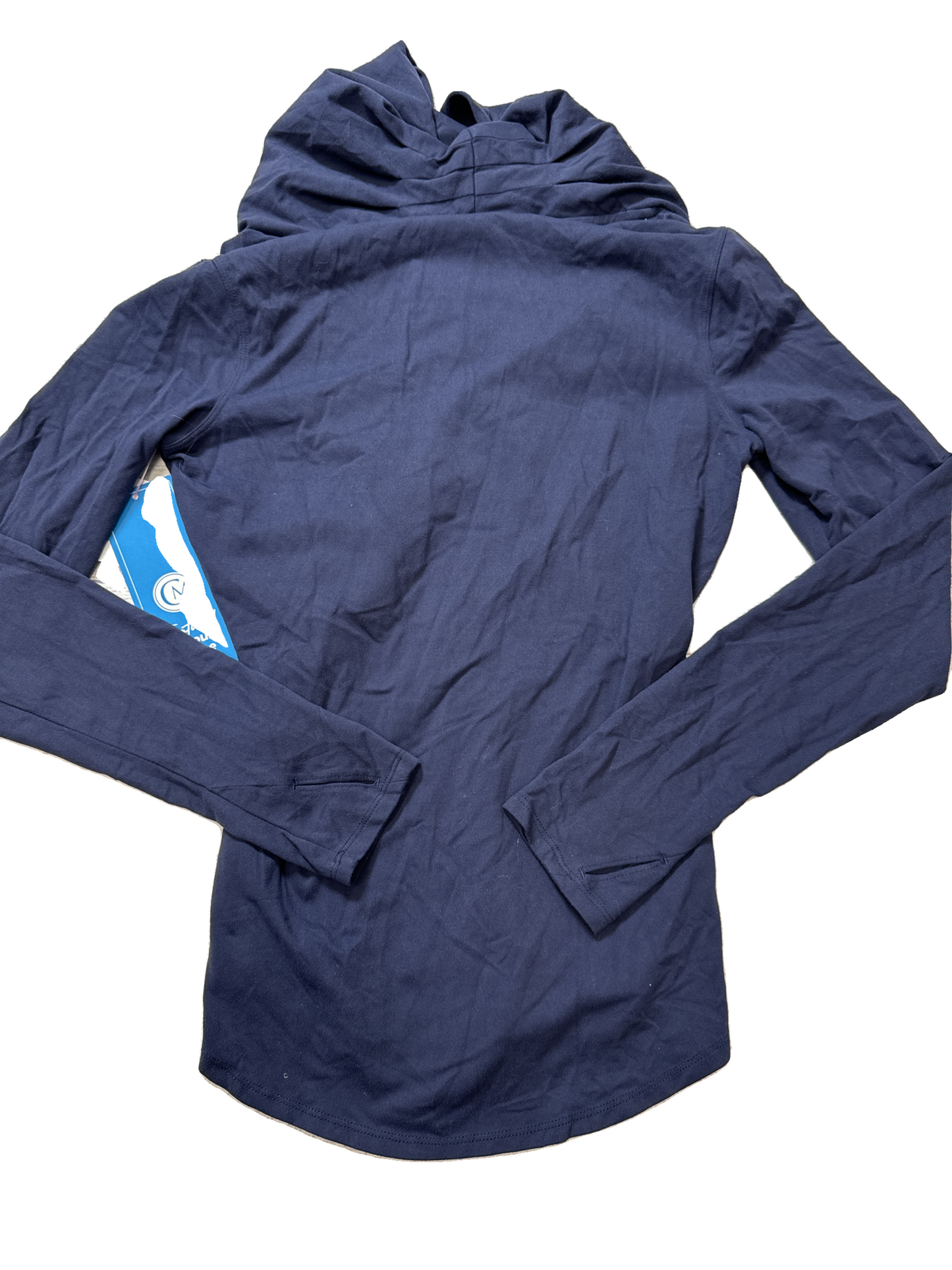 Athletic Top Long Sleeve Collar By Athleta In Navy, Size: Xs