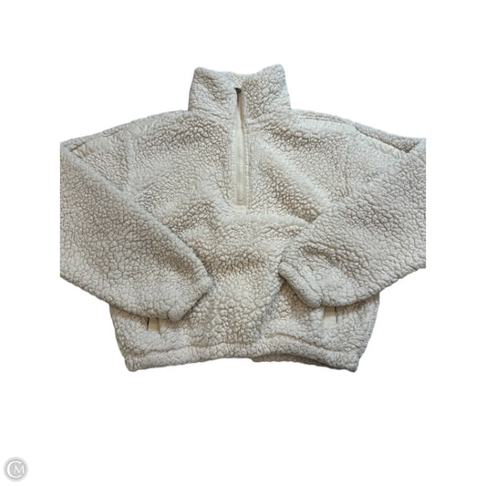 Jacket Faux Fur & Sherpa By Athleta In Cream, Size: Xxs