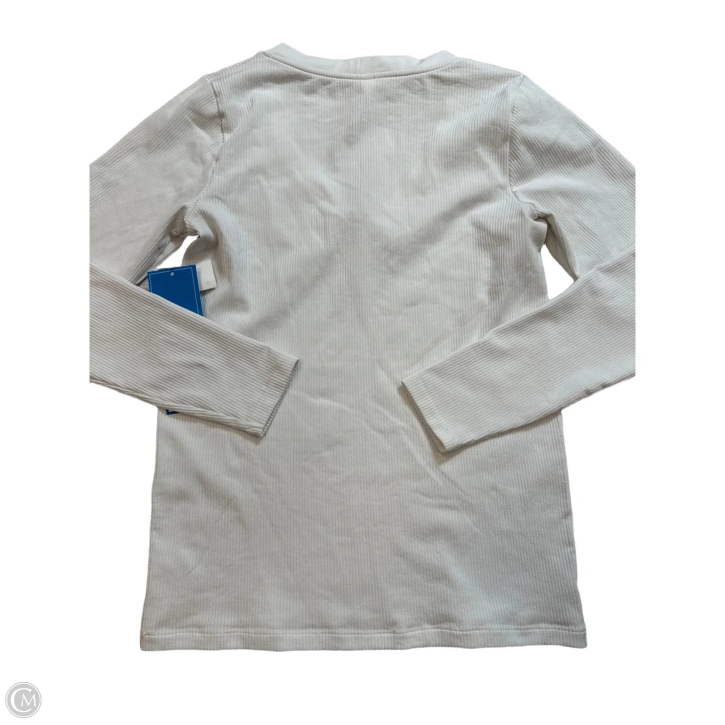 Athletic Top Long Sleeve Crewneck By Athleta In White, Size: L
