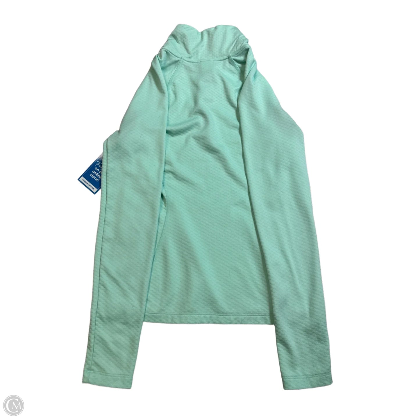 Athletic Top Long Sleeve Collar By The North Face In Green, Size: Xs